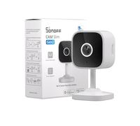 SONOFF Telecamera di sicurezza domestica interna con rilevamento umano AI, telecamera per animali domestici con rilevamento del movimento, baby monitor con audio e video, 1080p, visione notturna,