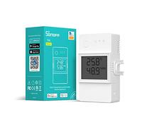 SONOFF THR320D TH Elite 20A Interruttore WiFi intelligente con schermo LCD per monitorare temperatura e umidità, controllo automatico di caldaie e irrigazione, compatibile con Alexa e Google Home