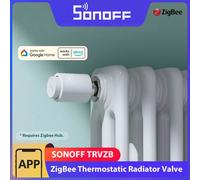 SONOFF TRVZB Zigbee Valvola termostatica per radiatore Riscaldamento domestico intelligente Protezione froest Controllo remoto del gruppo tramite eWeLink Alexa