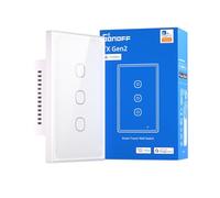 SONOFF TX Gen2 Interruttore Touch Intelligente per Parete: 1 Canali, Pannello Tipo 120, Wi-Fi 2.4GHz, App eWeLink, Compatibile con Matter, Apple Home/Google Home/Amazon Alexa, T6-3C-120M