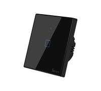Sonoff T3EU1C-TX Smart Muro Switch, 1-Kanal Wand-Schaltaktor, Nero