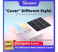 SONOFF TX Ultimate Smart WiFi Wall Touch Switch Cover sostituibile elegante versione a stella del fumetto compatibile con l'interruttore a parete T5-86