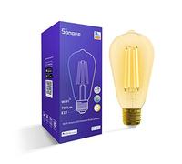 SONOFF WiFi Inteligente Lampadina LED B02-F-ST64, E27, 7W, 700Lm, 1800K-5000K, doppi colori, luminosità e temperatura colore regolabili, Alexa supportato, 2.4G wifi&APP controllo, Nessun hub Richiesto