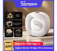 SONOFF ZBBridge-U Zigbee Matter Bridge Ultra Smart Home Security Connessione Ethernet L'aggiornamento OTA funziona ai dispositivi SNZB-01P/SNZB-06P