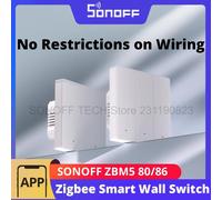 SONOFF ZBM5 Zigbee Smart Wall Switch Tipo UK/EU Modalità relè staccabile Applicabile a non neutro e con cavo neutro 1/2/3 Gang