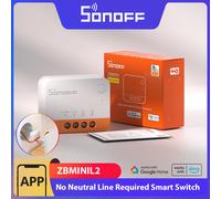 SONOFF ZBMINI L2 Zigbee Smart Switch nessun cavo neutro richiesto controllo bidirezionale a 1 banda tramite supporto APP eWeLink Alexa Google Alice
