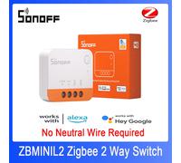 SONOFF Zigbee Smart Switch, nessun conduttore neutro richiesto, funziona con Alexa e Google Home, richiede gateway Zigbee