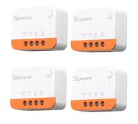 SONOFF ZBMINIL2 ZigBee Interruttore wireless (non richiede filo neutro) 4 Pack, interruttore intelligente ZigBee a 2 vie, compatibile con Alexa, Google Home, HA, richiede hub gateway ZigBee 3.0