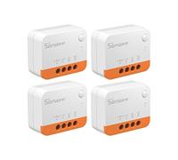 SONOFF ZBMINIL2 ZigBee Interruttore wireless (non richiede filo neutro) 4 Pack, interruttore intelligente ZigBee a 2 vie, compatibile con Alexa, Google Home, HA, richiede hub gateway ZigBee 3.0