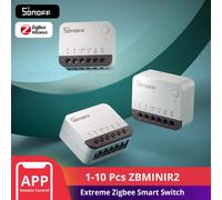 SONOFF ZBMINIR2 Zigbee Smart Switch 2-Way, Interruttore intelligente, controllo APP, Funziona con Alexa, Google Home, Richiede neutrale e Hub Zigbee