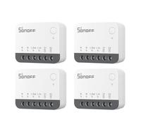 SONOFF ZBMINIR2 Interruttore Zigbee, 4 Pezzi, Senza Neutro | Interruttore Zigbee senza neutro, richiede un hub Zigbee per il controllo intelligente e supporta il controllo a 2 vie.