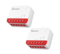 SONOFF Zigbee Smart Roller Shutter Switch, MINI-ZBRBS, dimensioni mini, controllo percentuale, ripetitore Zigbee, supporto Alexa/Google Assistant/Home Assistant, cavo neutro, confezione da 2