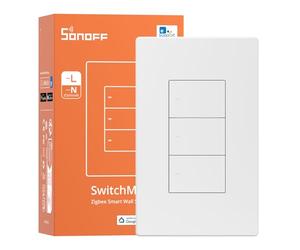 SONOFF Zigbee ZBM5-3C-120W interruttore della luce intelligente Interruttore intelligente della luce neutra o con neutra