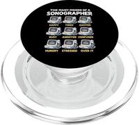 Sonografo Divertente Molti stati d"animo di una tecnologia ad ultrasuoni PopSockets PopGrip per MagSafe