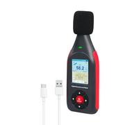 Sonómetro Decibelímetro Registrador de Datos con Ponderación de Frecuencia A/C, 43.000 Registros de Datos, Conectividad USB/PC, Alarma LED de Tres Colores Lector de Ruido Lettore di Rumore