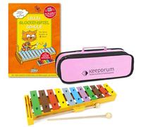 Sonor GS Glockenspiel + Lillis Glockenspiel Scuola + custodia Keepdrum rosa