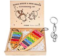 Sonor Mama & Mini Mouse - Set di giochi a campana + portachiavi per violino keepdrum