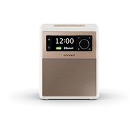 sonoro Easy Radiosveglia con Bluetooth (Portatile, FM, DAB Plus, Timer di autospegnimento, Luce notturna a LED) Bianco Opaco