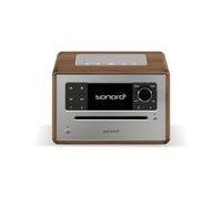 sonoro Elite radio Internet con lettore CD e Bluetooth (FM/FM, DAB Plus, WLAN, sveglia, podcasts, Spotify, Amazon Music, Deezer), noce