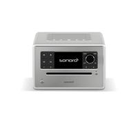 sonoro Elite - Radio Internet con lettore CD (FM, DAB Plus, Podcasts, Spotify, Amazon Music, Deezer), colore: Argento
