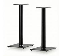Sonorous SP100-70 Nero - Supporti da Pavimento per Diffusori 70 cm (Coppia) | Alluminio e Vetro Temperato | Fino a 20 kg per Supporto | Gestione Cavi Integrata.