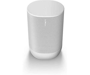 Sonos Move lo Smart Speaker da Outdoor, Alimentato a Batteria per l'Ascolto della Musica Dentro e Fuori Casa, Amazon Alexa e Google Assistant Integrati, Bianco