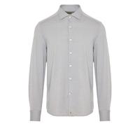 Sonrisa - Camicia in Cotone Lyocell Italiana - - Shirts - Uomo - Grigio - L