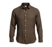Sonrisa - Fine Linen Shirt - -Shirts -Uomo -Marrone -L