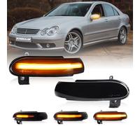 SONRUIJIE Frecce Laterale LED Compatibile Con Mercedes Ben-z SLK-Klasse R171 W171, SL-Klasse R230 W230 accessori,Indicatore di Direzione Laterale Ambra Dinamica Luce,Impermeabile IP68, 2 pezzi