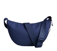 SONS OF ALOHA Borsa a tracolla da donna, in plastica marina riciclata, impermeabile, elegante borsa a tracolla con tracolla regolabile, blu navy, xl, Mezzaluna