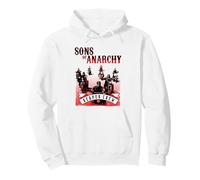 Sons of Anarchy Black And Red Poster Felpa con Cappuccio