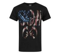 Sons Of Anarchy - Maglietta a maniche corte SOA bandiera americana - (NS5134)