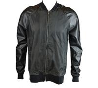 Sons of Heroes Danneggiate Goods Uomo Aertex Pelle Maniche Bombardiere Giacca (
