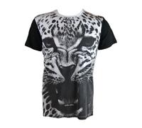 Sons of Heroes Danneggiate Goods Uomo Leopardo T-Shirt/Bianco (SHDGTS001)