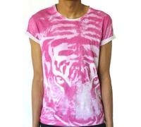 Sons of Heroes Uomo Tigre Pannello T-Shirt Rosa (SHTS006)