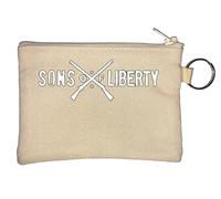Sons of Liberty - Portamonete con moschettoni e portachiavi, colore: Beige