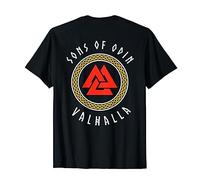 Sons Of Odin Valhalla - Vichingo Valknut (stampa posteriore) Maglietta