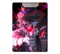 Sonsoke Anime dazai osamu - Cartella portadocumenti in plastica PP, 31 x 22 cm, con clip per documenti A4, esami e compiti a casa (Nakahara Chuuya 3)