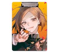 Sonsoke Anime Fushiguro Megumi - Raccoglitore scolastico - 31 x 22 cm in plastica PP con clip per documenti A4 - Esami e compiti a casa (Kugisaki Nobara)