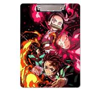 Sonsoke Anime Kochou Shinobu - Raccoglitore scolastico, 31 x 22 cm, in plastica PP con clip per documenti A4, per esami e compiti a casa (Kamado Nezuko 3)