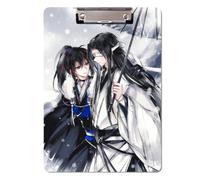 Sonsoke Anime Lan Wangji - Raccoglitore scolastico, 31 x 22 cm, in plastica PP con clip per documenti A4, per esami e compiti a casa (Xiao Xingchen)