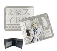 Sonsoke dazai osamu Nakajima Atsushi - Portafogli da uomo a doppia piega, per carte d'identità, carte di credito, multiuso, per uomini e donne, regalo per Cosprey, Multicolore, L, Moderno