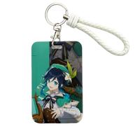 Sonsoke Furina Focalors Anime Card Holder - Custodia universale per carte di credito, 7 x 10 cm, Venti, Standard, Anime