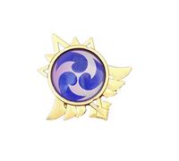 Sonsoke Genshin Impact Vision Mondstadt Portachiavi Merch God's Eye Time Gem Game Character Cosplay Portachiavi Ciondolo Accessori Elemental Gem Gift (Electro)