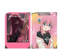 Sonsoke Gotoh Hitori Anime - Cartella portadocumenti in legno massiccio, 31 x 22 cm, con clip in metallo per documenti A4, compiti e esami (Gotoh Hitori 2)