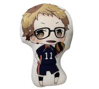 Sonsoke Hinata Shoyo Anime, cuscino di peluche manga cosplay per decorazioni di Halloween, giocattolo di compleanno, 45 cm (Kei Tsukishima 1)