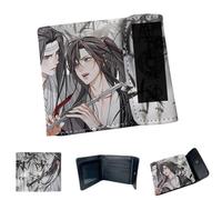 Sonsoke LAN Wangji Wei Wuxian Anime Portafogli Uomini Bi-Fold Portafoglio Carta di Credito Carta di Credito Portafoglio Multiuso per Uomo e Donna Regalo Cosprey, Multicolore, L, Moderno