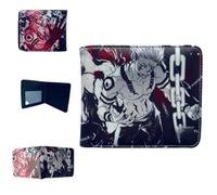 Sonsoke Men Wallets Bi-Fold portafogli ID Card Carte di credito Multi Purpose Wallet per uomini e donne Regalo Cosprey (Ryomen Sukuna 5)