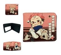Sonsoke Men Wallets Bi-Fold portafogli ID Card Carte di credito Multi Purpose Wallet per uomini e donne Regalo Cosprey (Ryomen Sukuna 6)