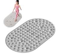 Sonsoke Tappetino da massaggio professionale per piedi in silicone morbido, 45 x 75 e 40 x 60 cm, in silicone, per fitness, yoga, jogging, relax a casa, portatile, antiscivolo (grigio, 40 x 60 cm)
